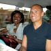 Treniere and I in the very back of the burban.. (there wasn't any shocks in the back and zero AC