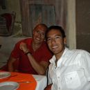 At dinner