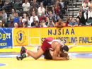 Andrew Campolattano of Bound Brook pins to win fourth state championship