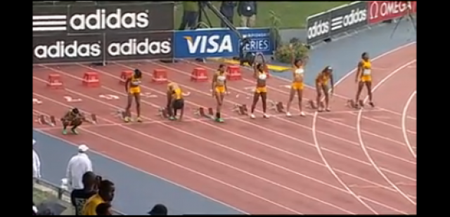 adidas Dream 100 Girls Race Video - Octavious Freeman wins 11.78