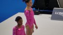 Alicia Sacramone and Gabby Douglas