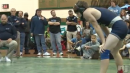 Brandon Keller of Timber Creek defeats Alec Donovan of Brick Memorial to win the Mustang Classic at 132lbs
