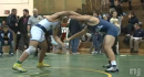Jeff Velez of Brearley defeats Nathan Litowsky of Howell in the final seconds to win the Mustang Classic at 182lbs