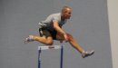 Training of hurdler Marcel van der Westen, silver medallist EC indoor 2007