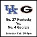 No. 27 Kentucky at No. 4 Georgia