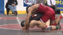 Gary Dinmore, Hunterdon Central defeats Brian Hamann, Jackson Memorial, 126lb state tournament semis