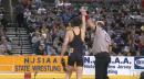 Anthony Cefolo of Hanover Park defeats Carl Buttitta of Iselin Kennedy in OT, 106lb state tournament finals