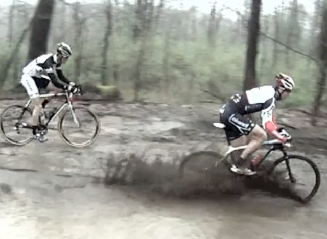 Leaders Through Sager Rd - Barry Roubaix