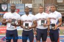 Auburn 1st Place (39.34) College Men's 4x100 Championship of America