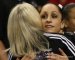 Jordyn Wieber hugs coach Kathryn Geddert at 2012 Visa Championships