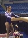 Sabrina Vega warming up for night 2 of visa championships 