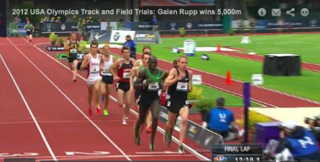 Mens 5000m Final - USA Olympic Track and Field Trials 2012