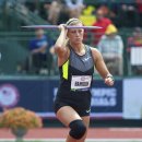 2012 Olympic Trials (Day 10): Kimberley Hamilton, 3rd in the Javelin (But Not Far Enought to Make th