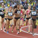 2012 Olympic Trials (Day 10): Treniere Moser Leads Morgan Uceny in the 1500 Meters