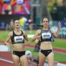 2012 Olympic Trials (Day 10): Shannon Rowbury (2nd) and Jenny Simpson (3rd) in the 1500 Meter
