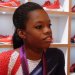 Gabby Douglas talks to reporters