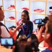 Olympic Champion Gabby Douglas talks to the Media