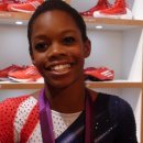 Gabby Douglas throws out the first pitch at the Mets game
