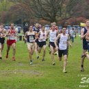 2012 Big East Cross-Country Championships: Villanova Runner John PIckhaver and Providence Runner Lia