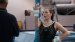 Chellsie Memmel in the gym helping her dad coach