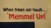 "Memmel up" quote on the Wall of M&M Gymnastics