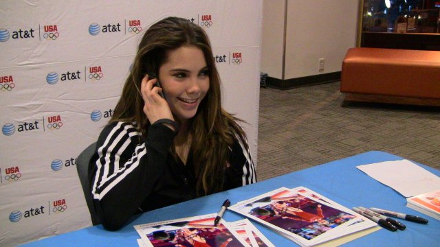 Maroney surprises a young fan with a phone call: Hi Katherine, this is McKayla!
