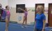 Kim Zmeskal watches dance training