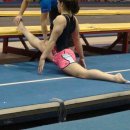 Ariana Guerra works on her oversplit