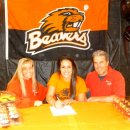 Megan Jimenez of Precision signs with Oregon State