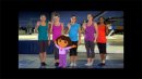 A-DORA-ble gymnastics ad featuring the Fierce Five and Dora the Explorer