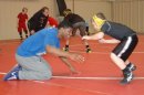 Notre Dame wrestler's giving back