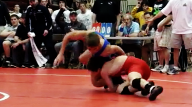 126 lbs match Joey McKenna Blair vs. Conor Schram Young Guns