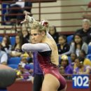 OU gymnast Erica Brewer at the 2013 Metroplex Challenge