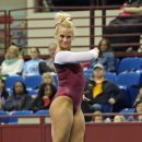 OU gymnast Brie Olson 2013 Metroplex Challenge