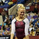 OU gymnast Brie Olson 2013 Metroplex Challenge