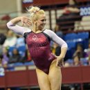 OU gymnast Brie Olson 2013 Metroplex Challenge