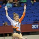 Oregon State gymnast at the Metroplex Challenge