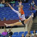 Oregon State gymnast at the Metroplex Challenge