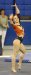 Auburn Freshman Caitlin Atkinson on floor at NCAA Regionals