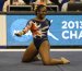 Bri Guy of Auburn on Floor at 2013 NCAA Regionals