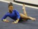 Kytra Hunter of Florida on floor at  2013 NCAA Regionals