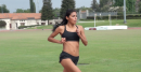 Brenda Martinez interval session with all-out 400m tag